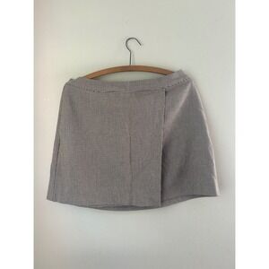 Preppy Houndstooth Mini‎ Skirt Women's Size 14 Career Business Autumn Normcore
